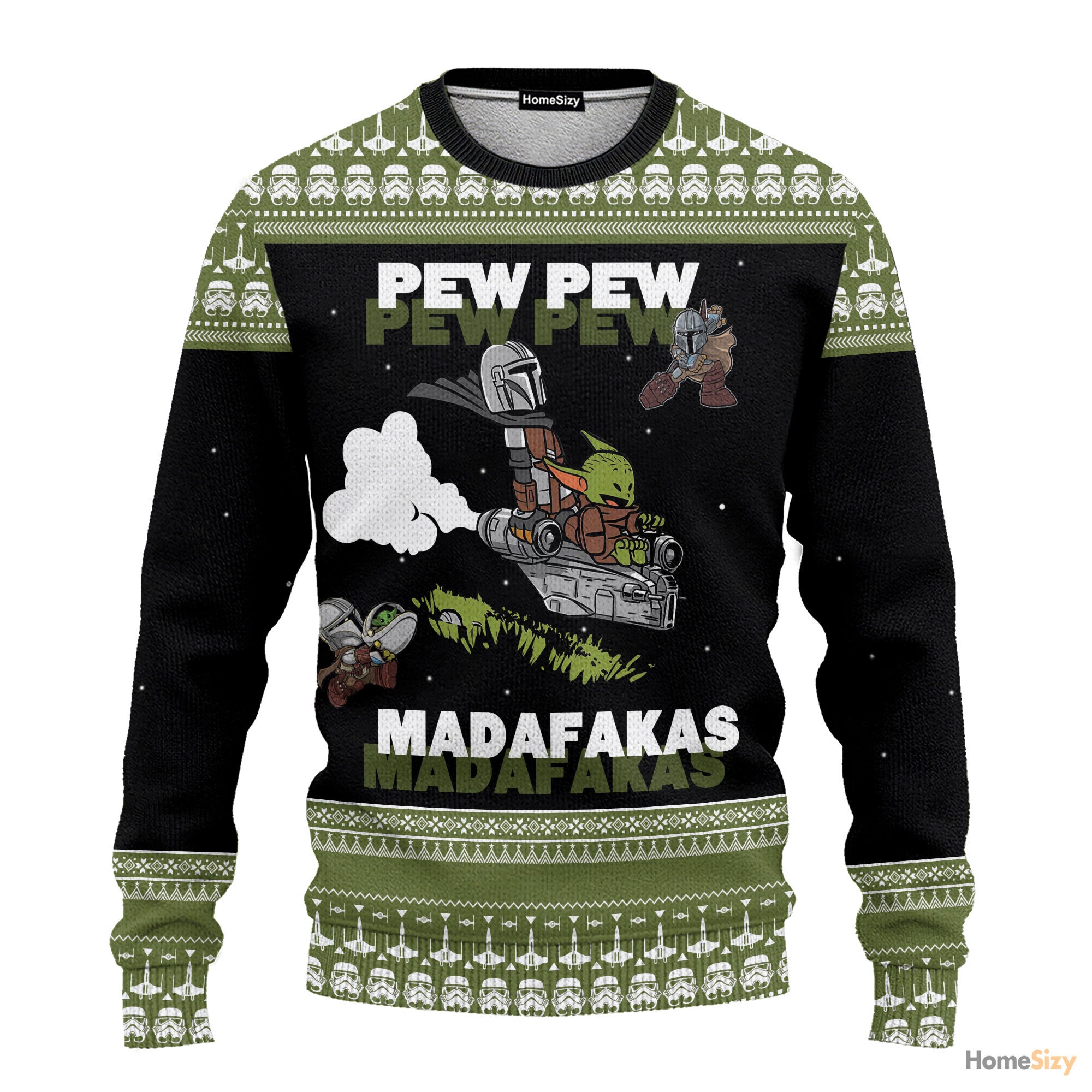 Mando and Baby Star War Ugly Sweatshirt - Best Gift For Christmas