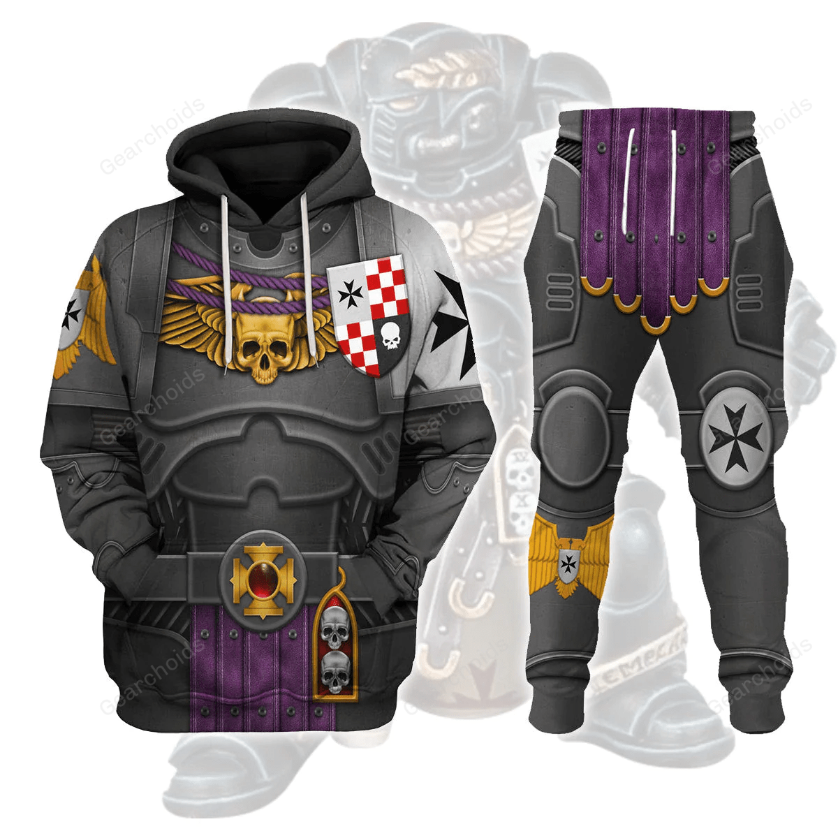 Warhammer Black Templars Captain - Costume Cosplay Hoodie Sweatshirt Sweatpants WHHS177