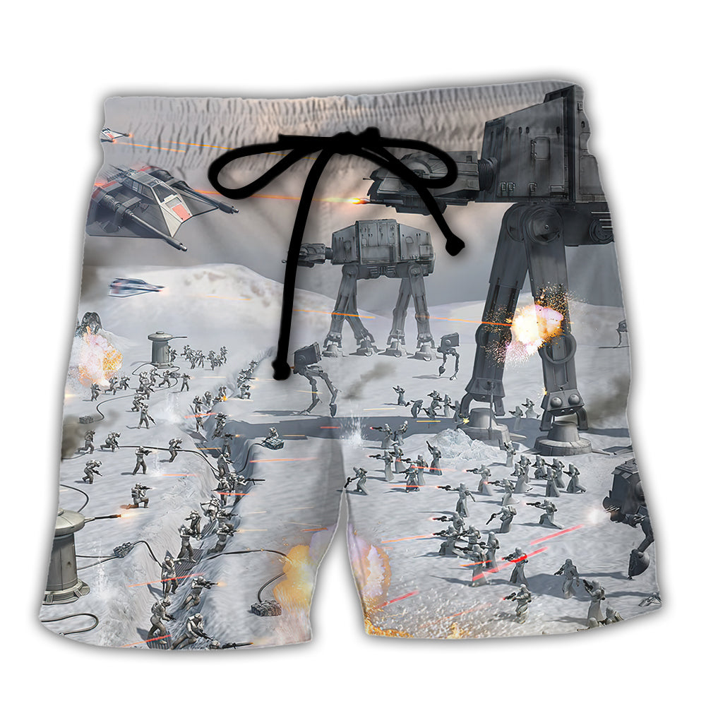 Starwars Battle Of Hoth At-At - Beach Short - Family Store