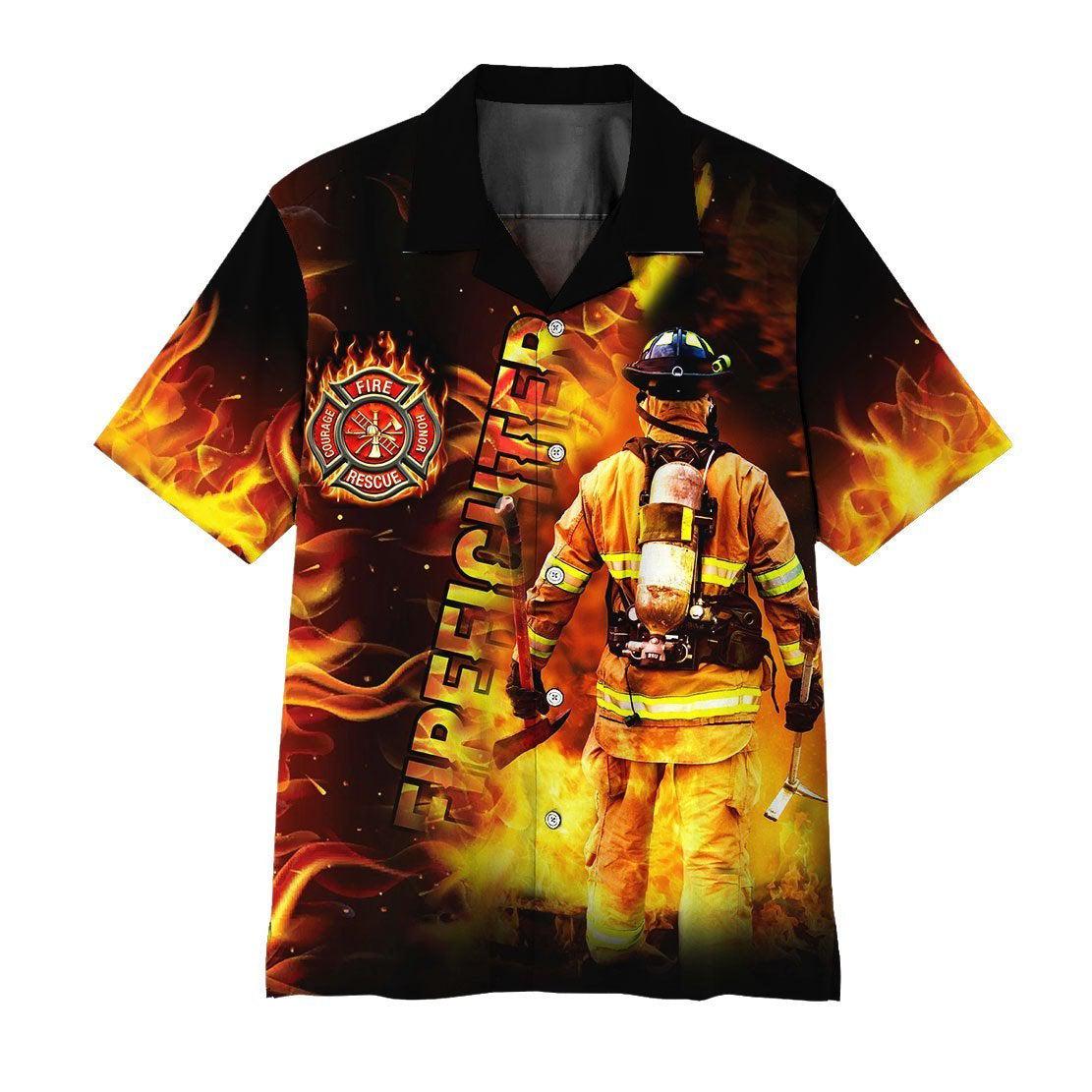 Firefighter Rescue Honor Hawaiian Shirt For Men & Women