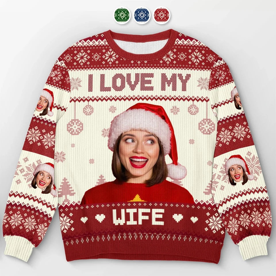 Custom Photo Holidays Are Better With You By My Side - Personalized Ugly Sweater - Christmas Gift For Couple, Husband Wife, Anniversary NA94