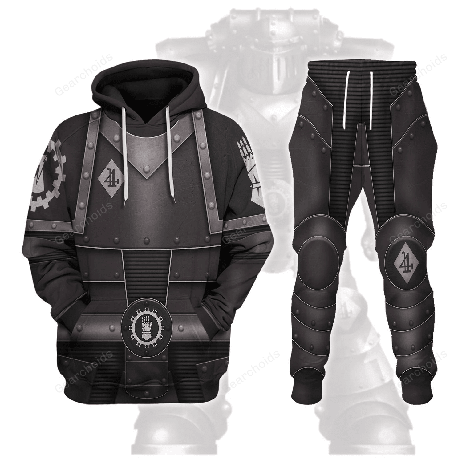 Pre-Heresy Iron Hands In Mark II Crusade - Costume Cosplay Hoodie Sweatshirt Sweatpants WHHS147