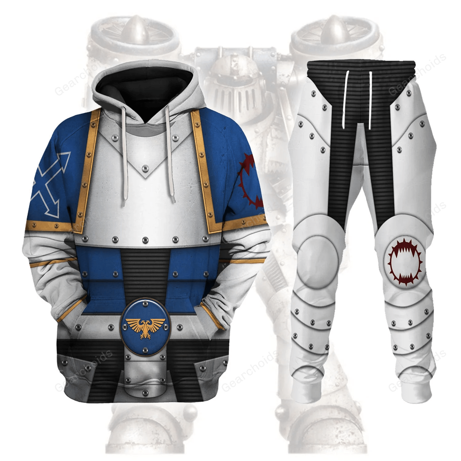 Pre-Heresy World Eaters Legion Colour Scheme - Costume Cosplay Hoodie Sweatshirt Sweatpants WHHS70