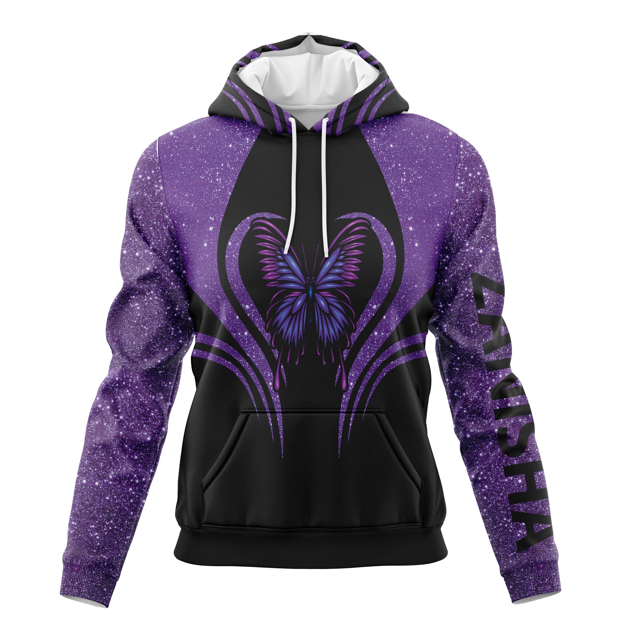 Purple Butterfly All Over Print Hoodie For Men And Women