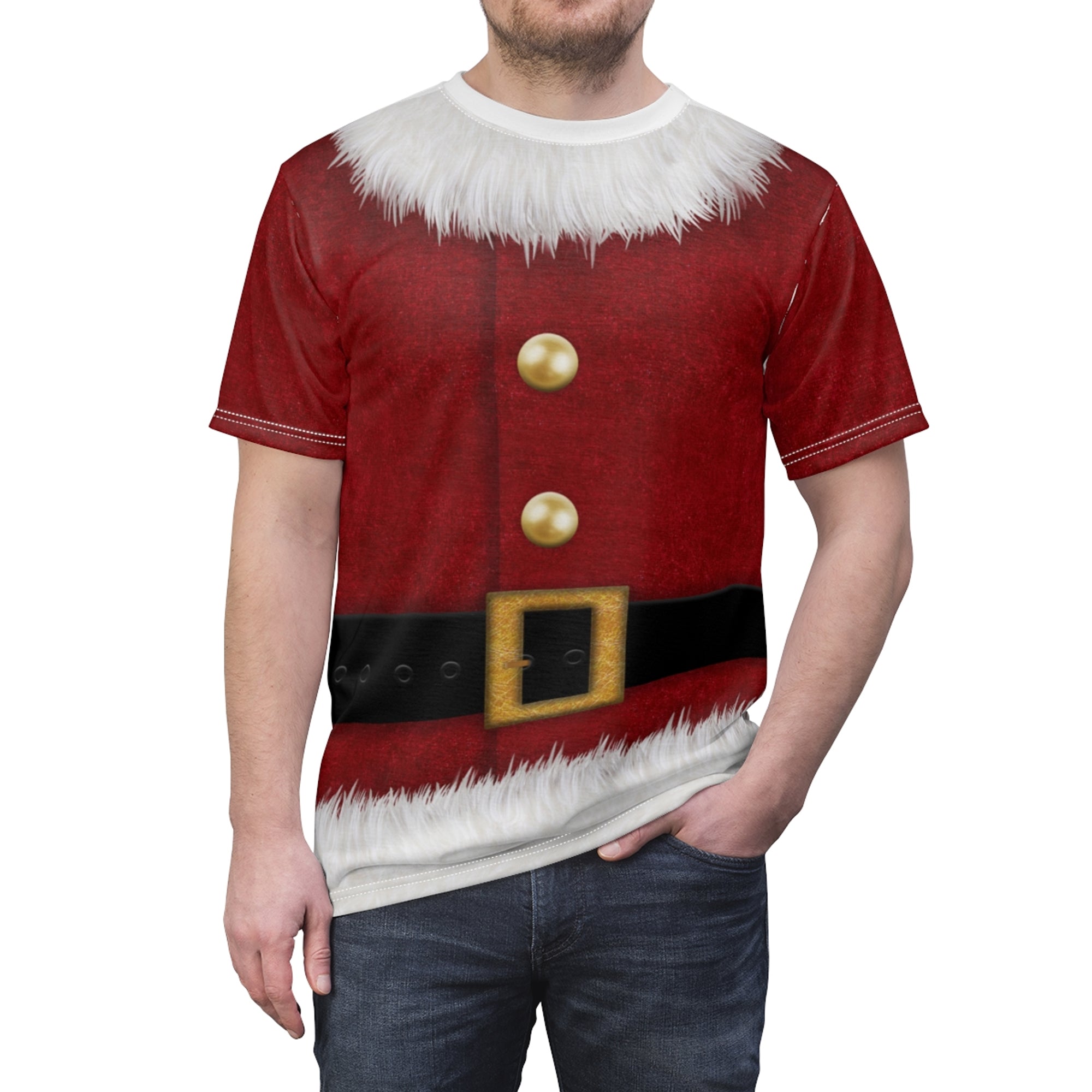 Santa Claus Christmas Costume T-shirt For Men