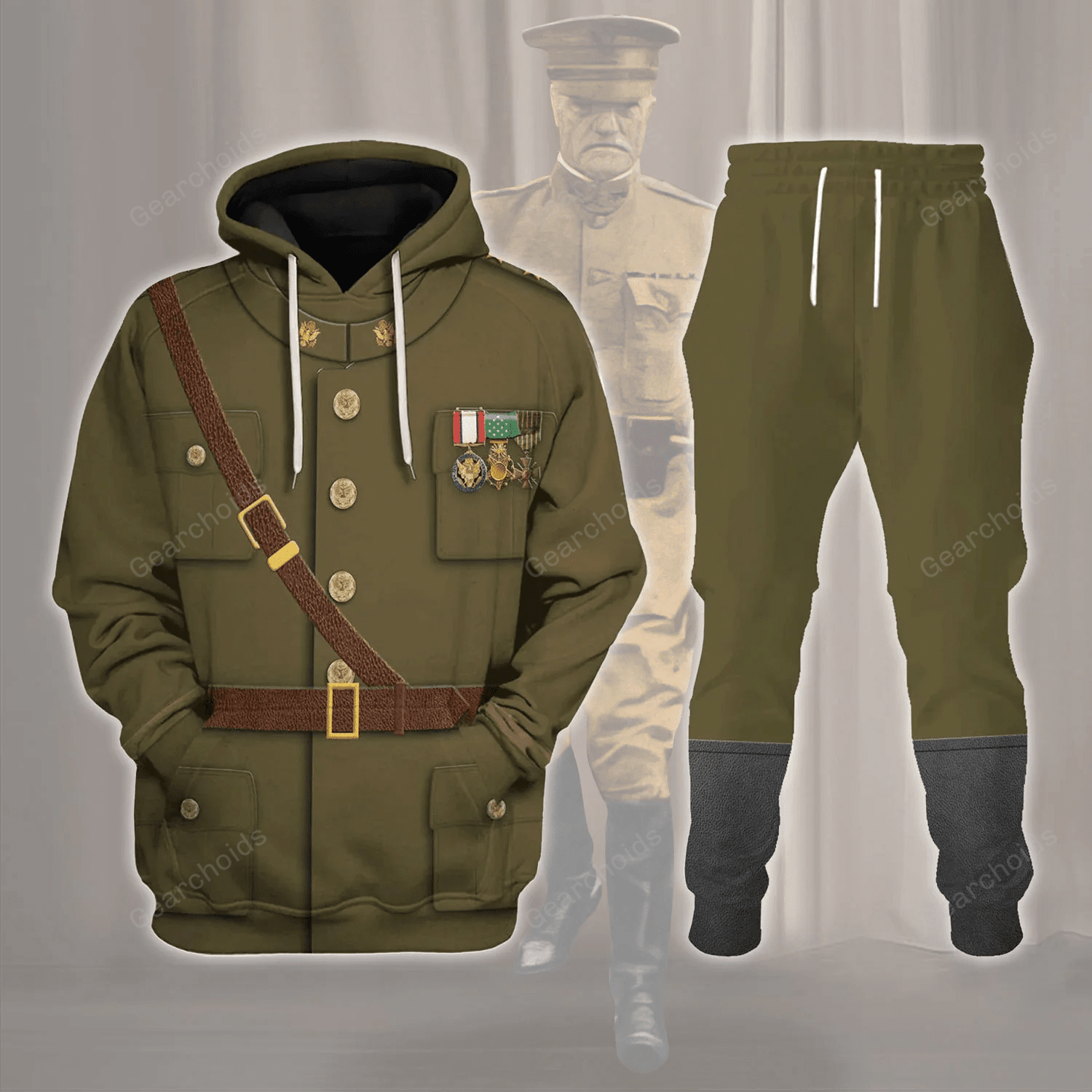 General John J. Jack Pershing Costume Hoodie Sweatshirt Sweatpants