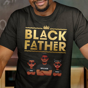 Black Father King Dope Dad - Personalized Shirt - Gift For Dad, Fathers Day, African American - CL50 NA94