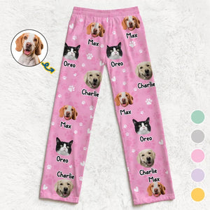 Custom Photo My Pet, My Therapist - Personalized Pajama Pants - Gift For Pet Lovers NA94