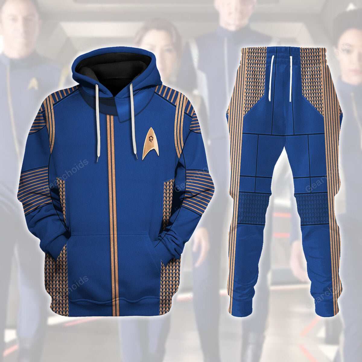 Star Trek Discovery Uniform Brown Hoodie Sweatshirt Sweatpants