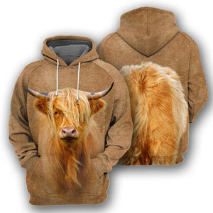 Highland Cattle Hoodie For Men & Women