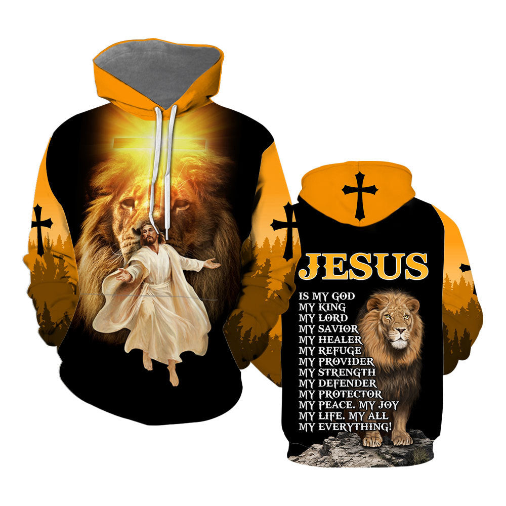 Jesus And Lion My Everything Hoodie For Men & Women