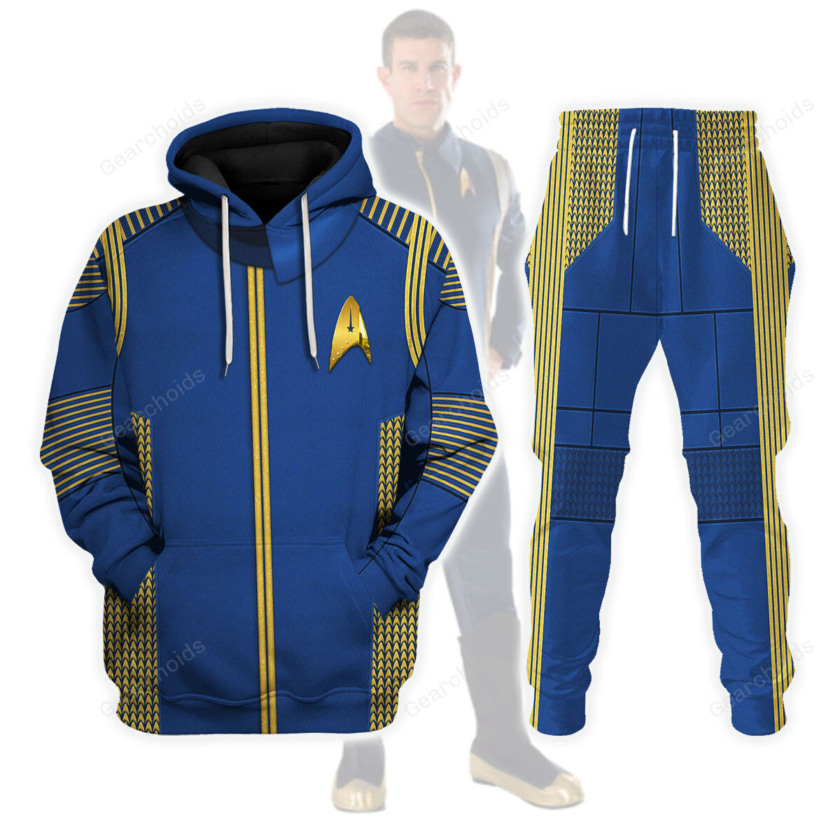 Star Trek Discovery Uniform Gold Hoodie Sweatshirt Sweatpants