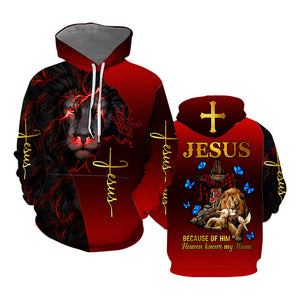 Jesus Because Of Him Heaven Knows My Name Hoodie For Men & Women