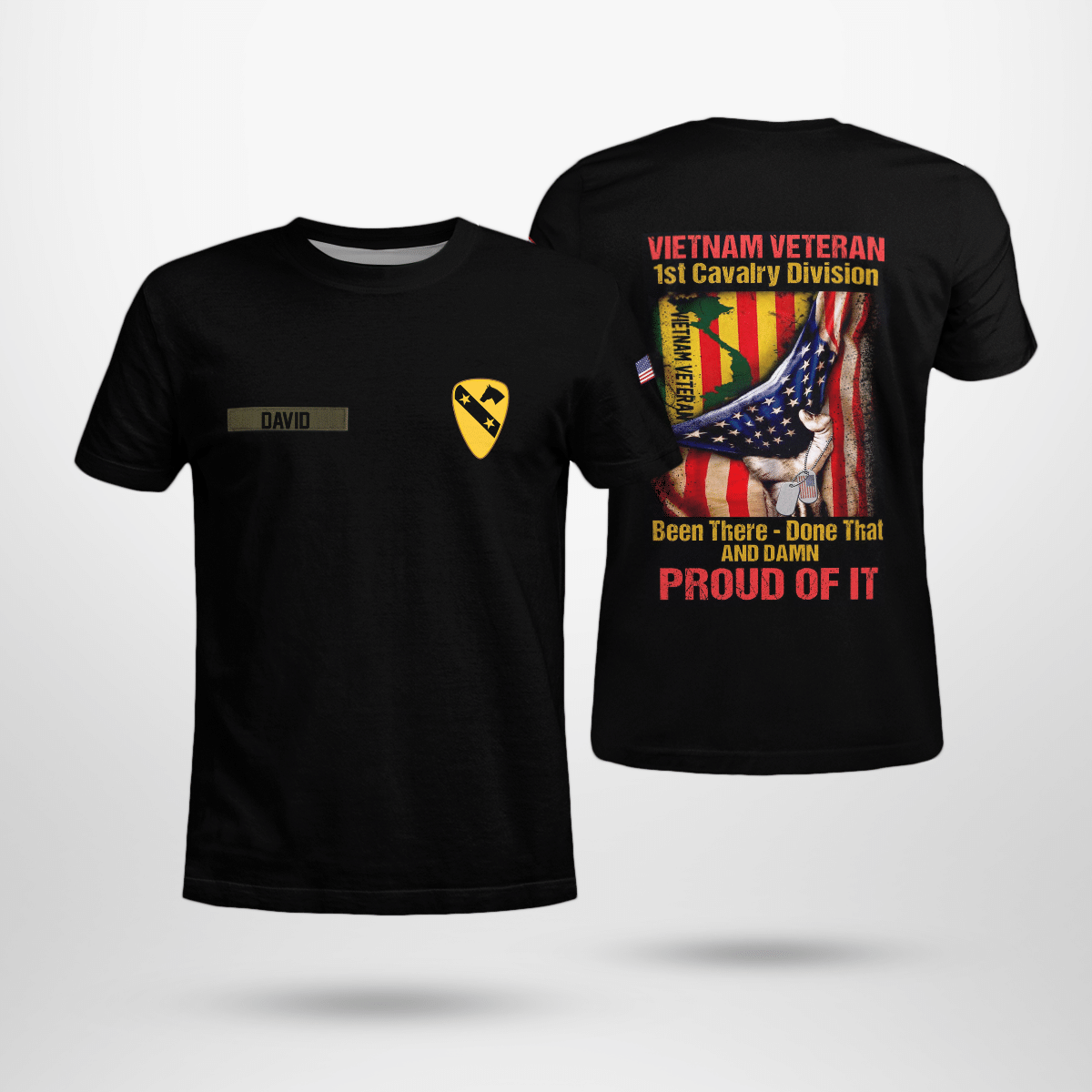 Personalized Vietnam Veteran Been There Done That And Damn Proud Of It T-Shirt