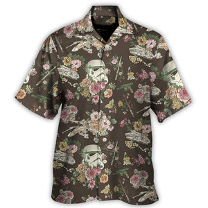 SW Stormtrooper Flower Vintage - Hawaiian Shirt