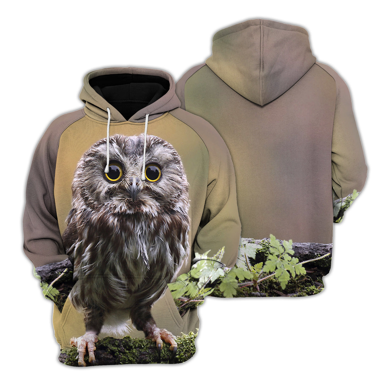 Owl 3D All Over Printed Hoodie For Men, Women