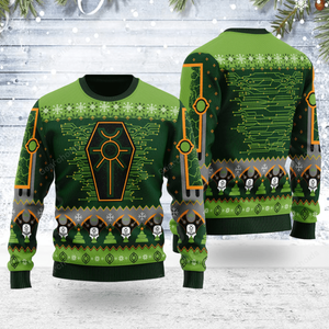 Warhammer Nefarious Necron Iconic - Ugly Christmas Sweater