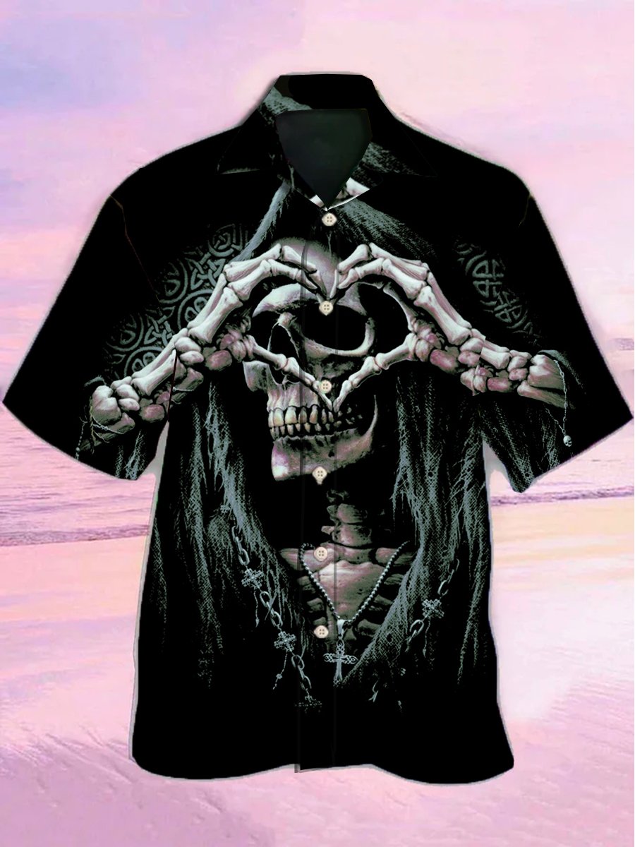 Skull Love Style Cool Skull Hawaiian Shirt