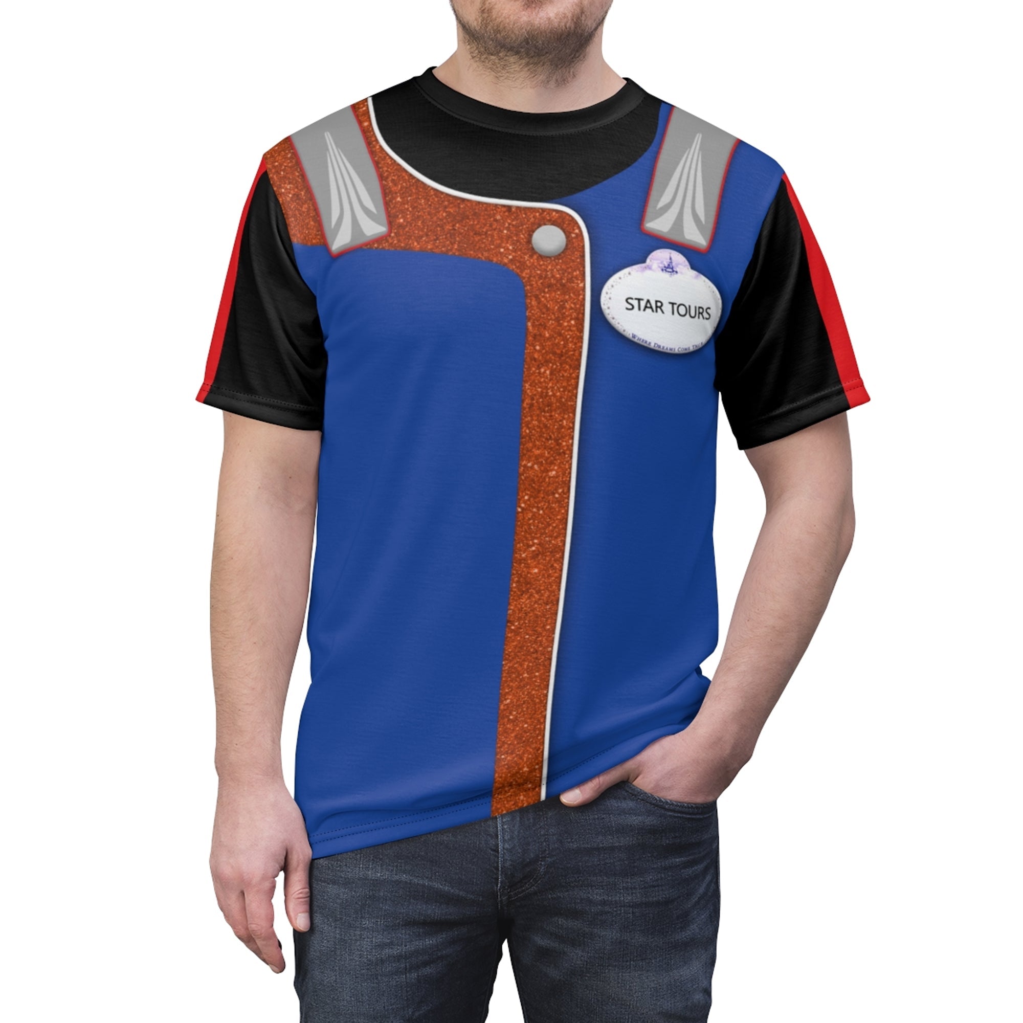 Star Tours Cast Member Costume T-shirt For Men