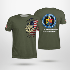 Veterans Army Military Intelligence Branch Insignia 3D T-Shirt