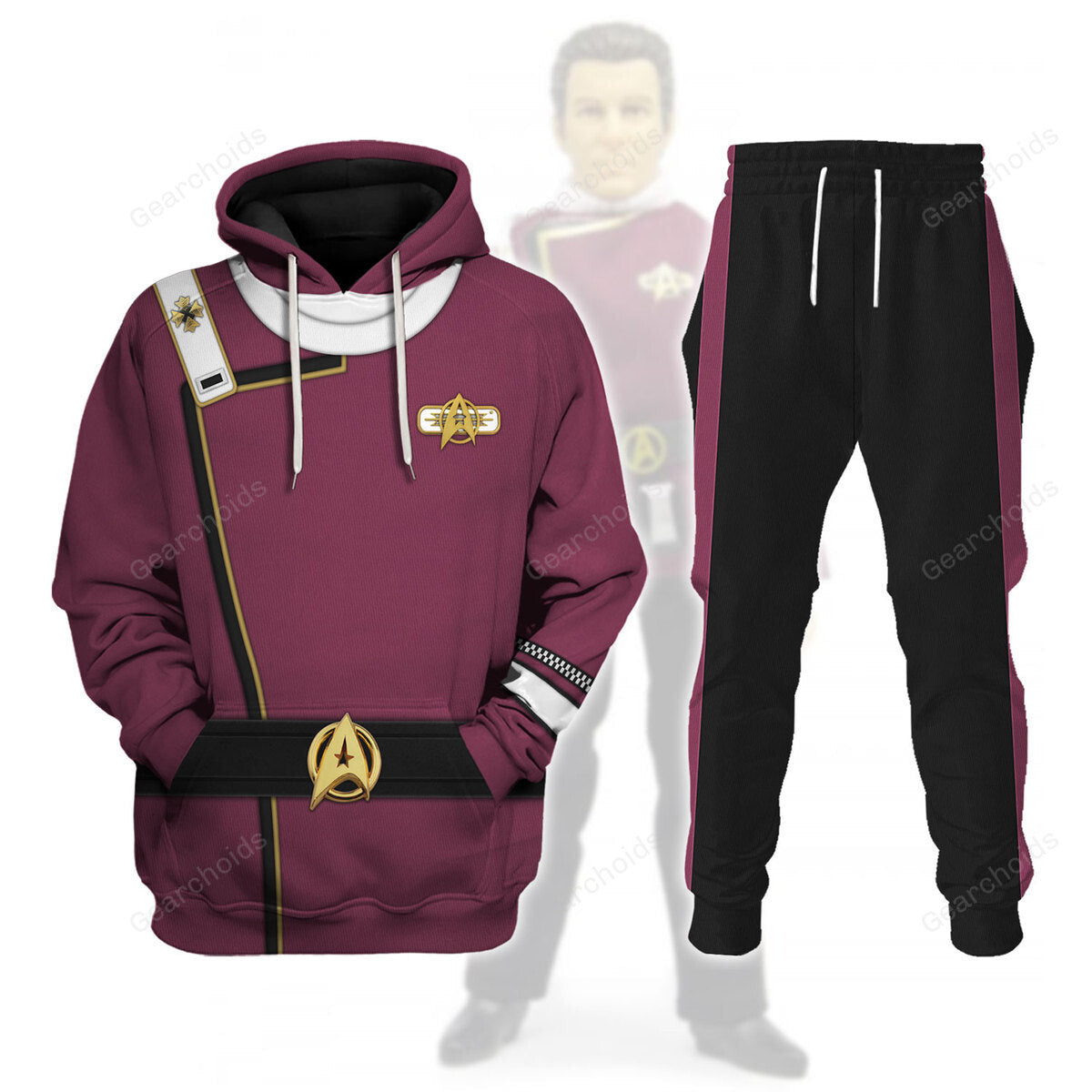 Star Trek Admiral James T. Kirk Costume Hoodie Sweatshirt Sweatpants