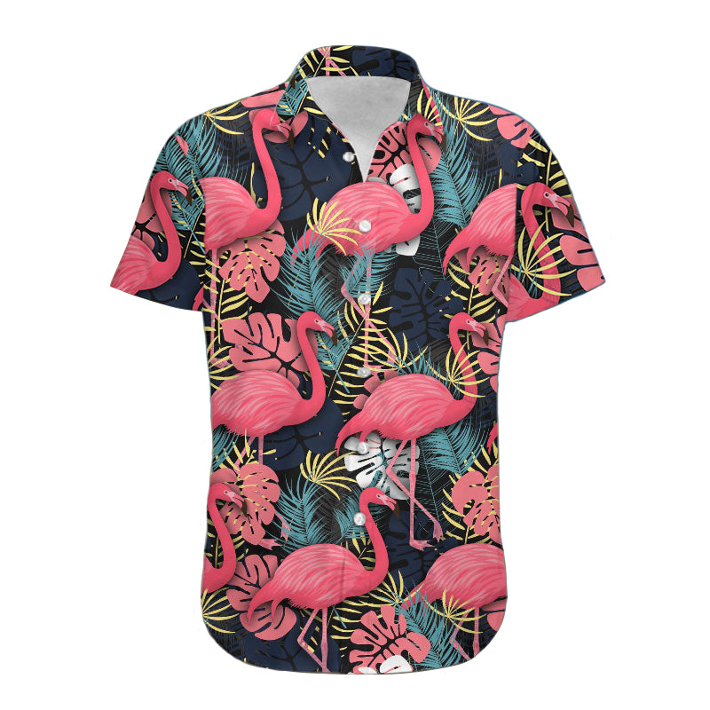 Flamingo Pink Hawaiian Shirt For Men & Women