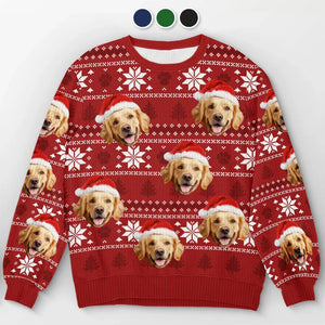 Custom Photo May Your Christmas Be Furry And Bright - Personalized Ugly Sweater - Christmas Gift For Pet Lovers - NA94