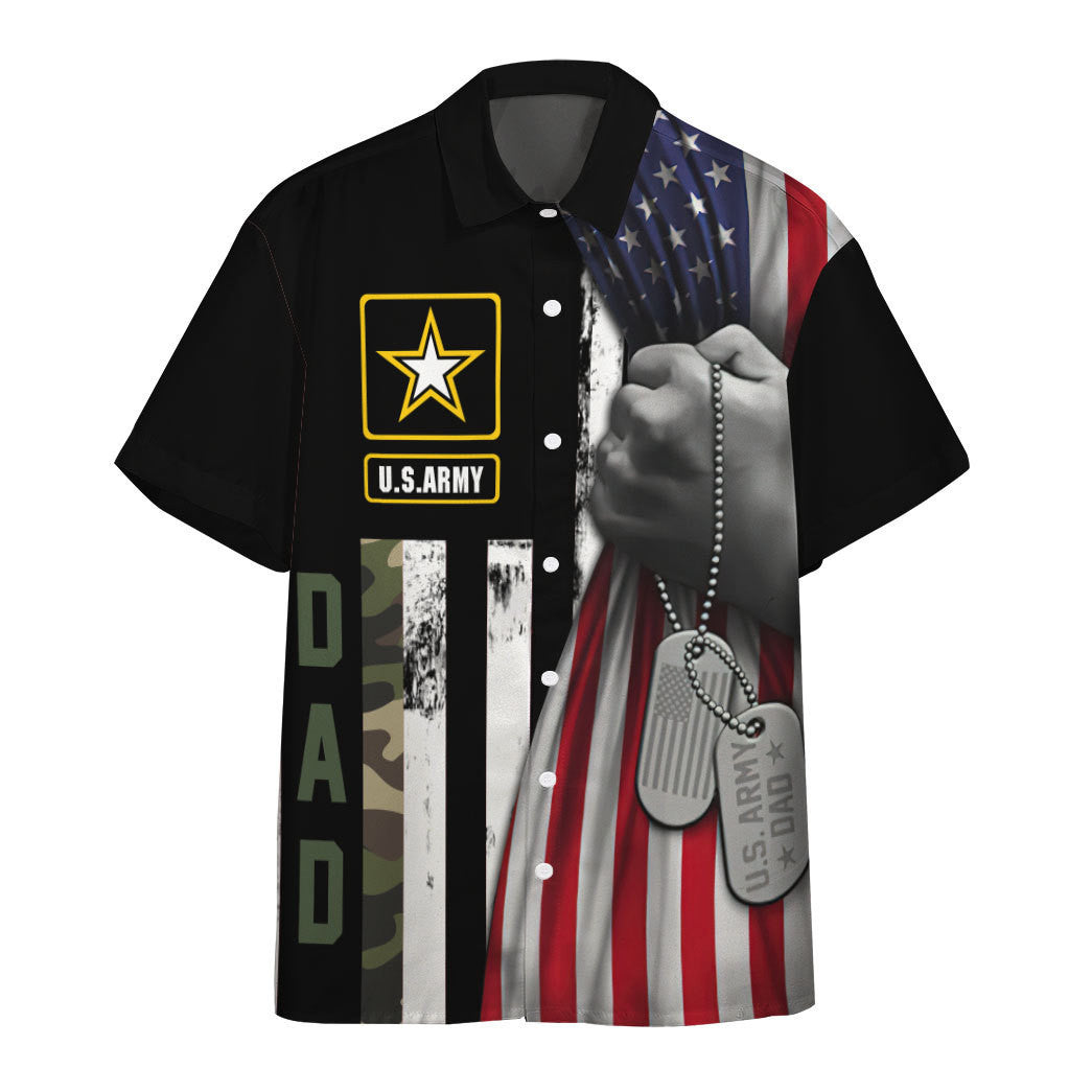 U.S.Army Dad Veteran Fathers Day Custom Hawaiian Shirt