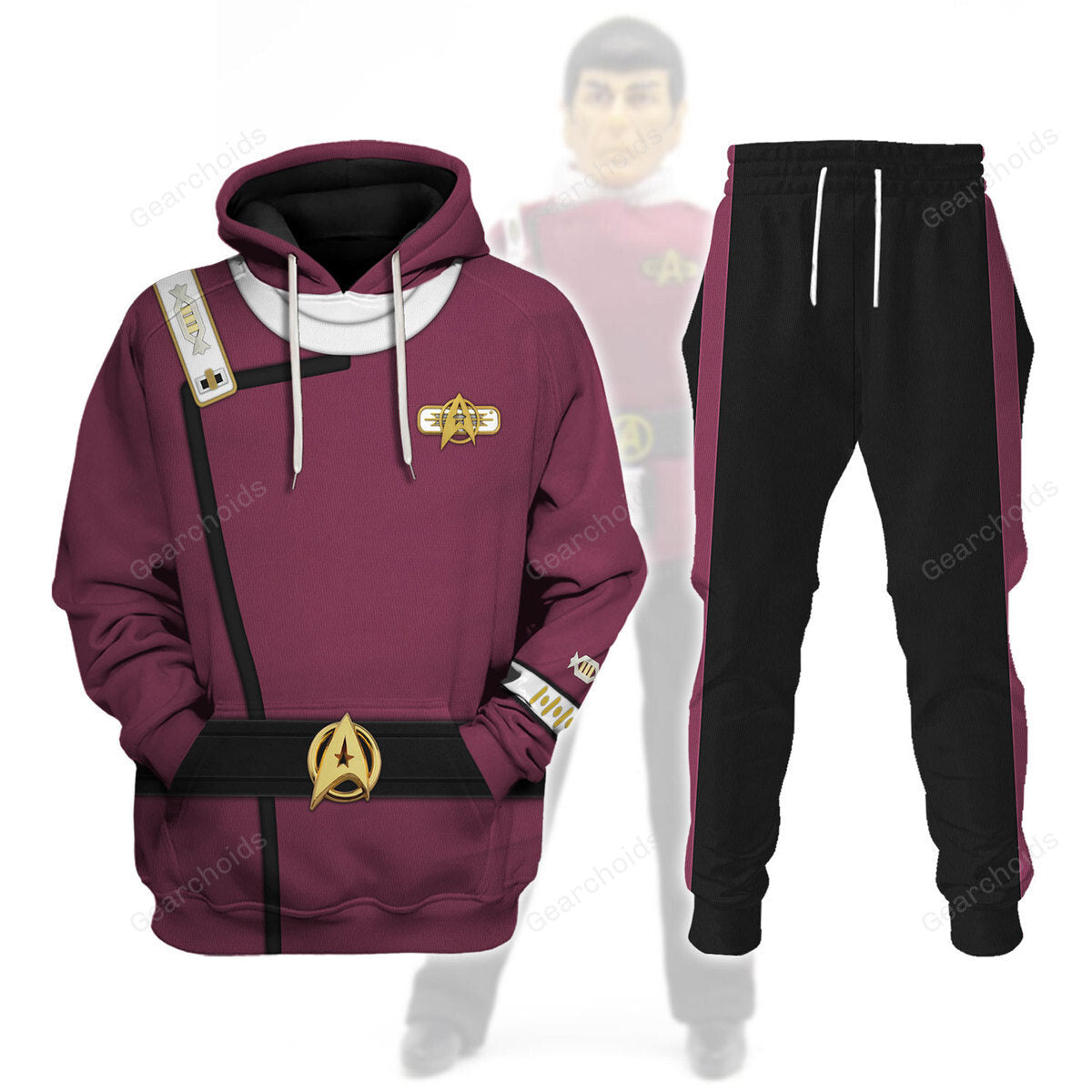 Star Trek Captain Spock Costume Hoodie Sweatshirt Sweatpants