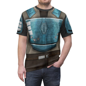 Death Watch Mandalorian Jetpack Cosplay Costume T-Shirt For Men