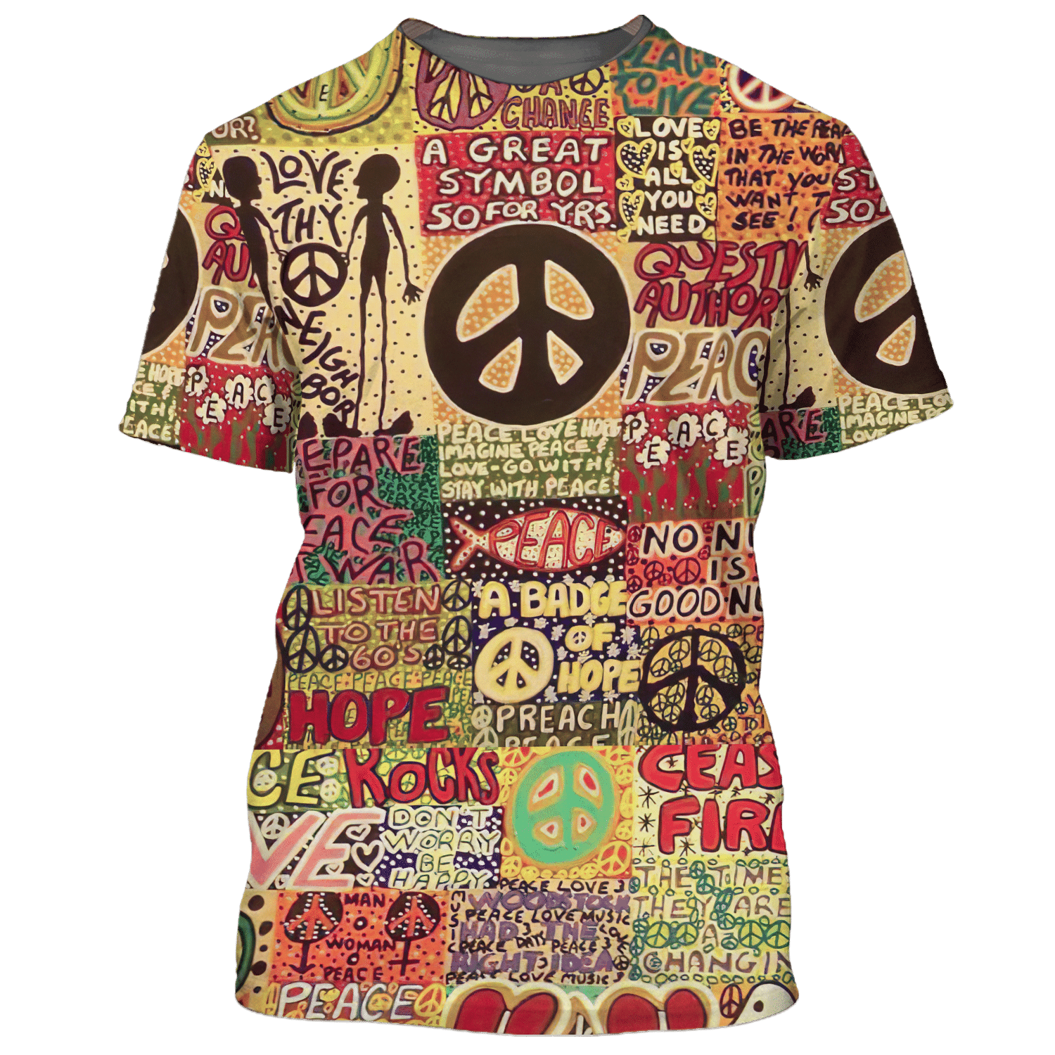 Hippie A Great Symbol So For Irs, Badge Of Hope - T-Shirt