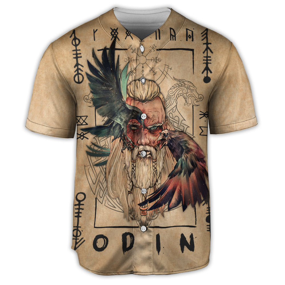 Viking Odin Sign Old Man Viking - Baseball Jersey