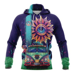 Hippie Sunflower Eyes Hoodie For Men And Women