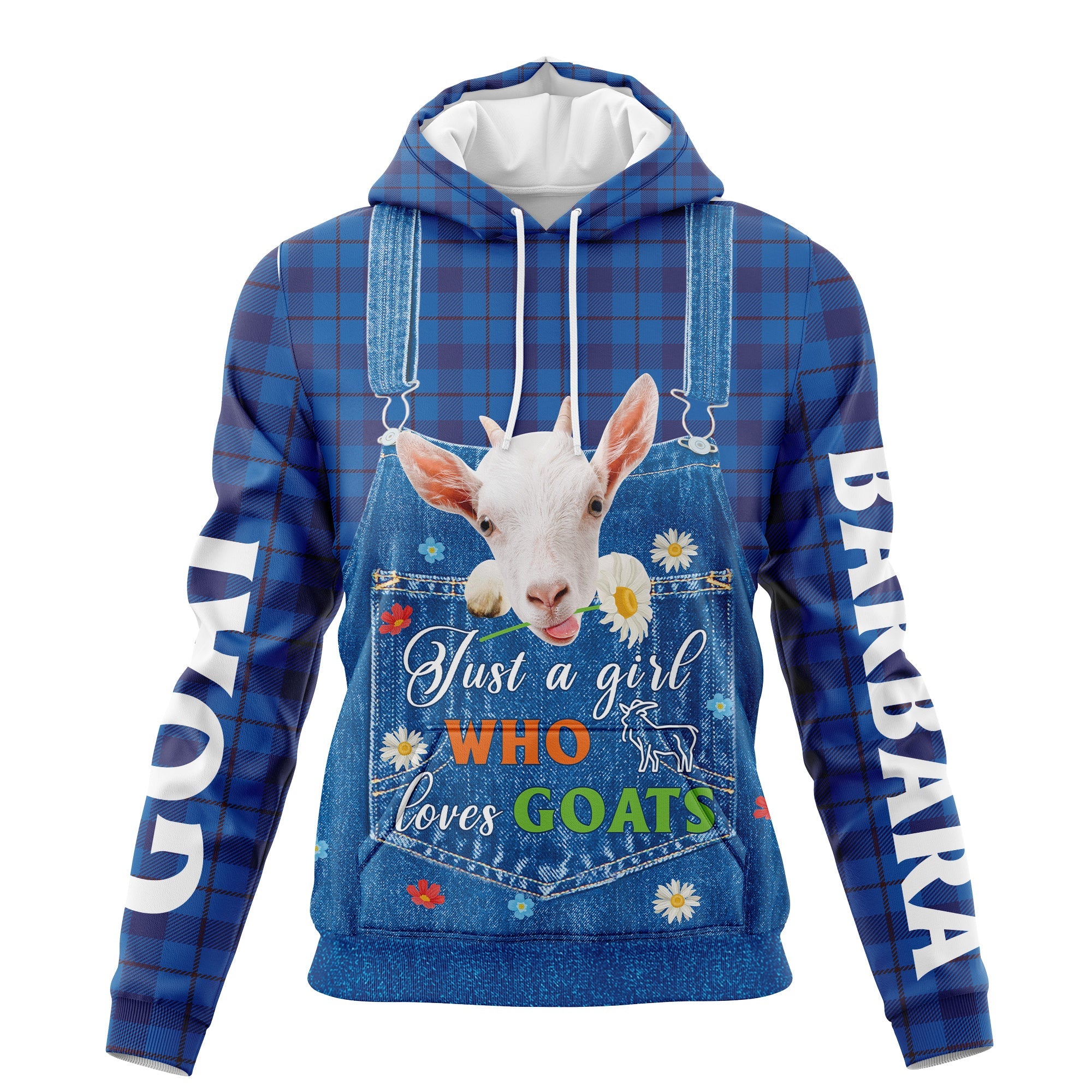 Just A Girl Who Loves Goats All Over Print Hoodie For Men And Women