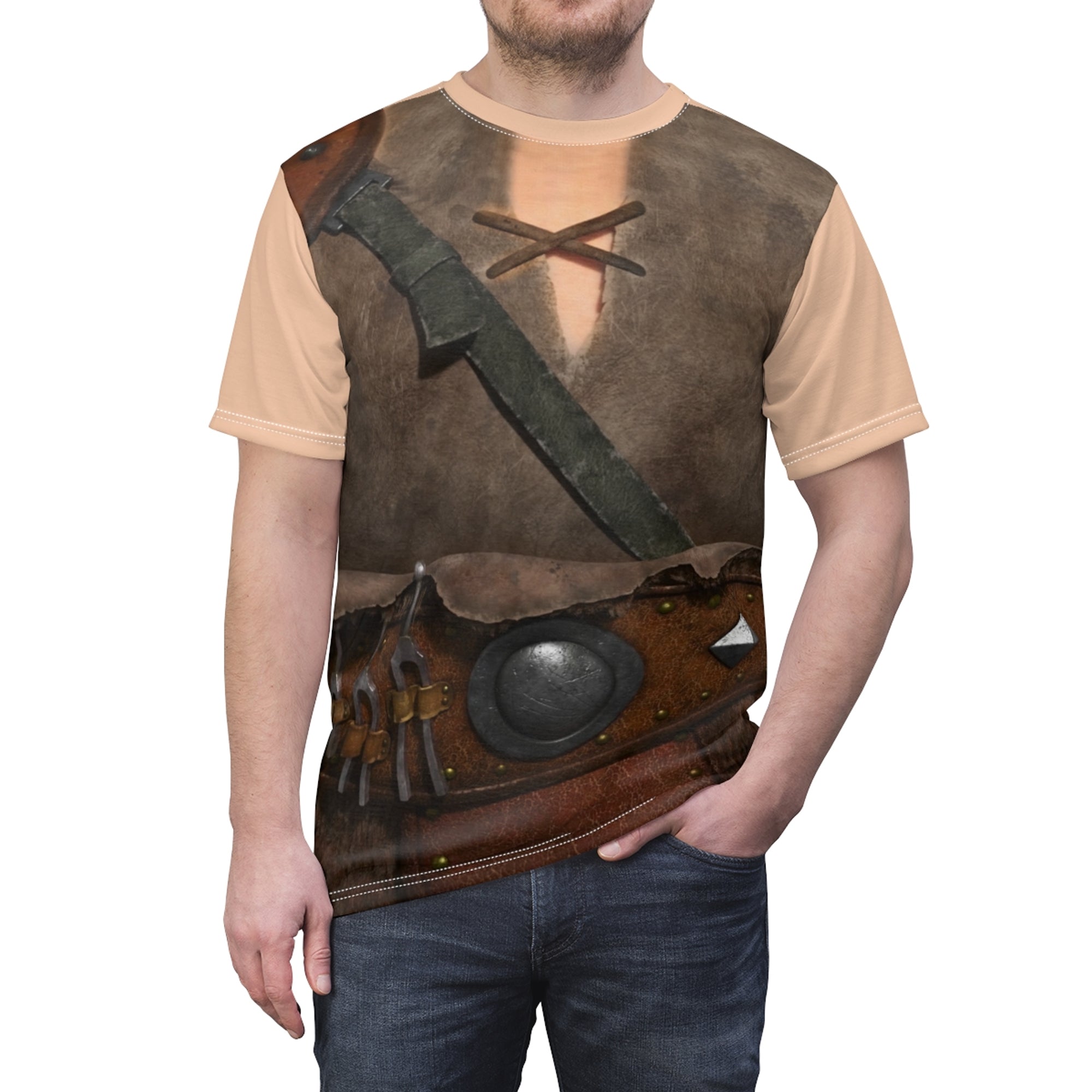 Hook Hand Tangled Costume T-shirt For Men