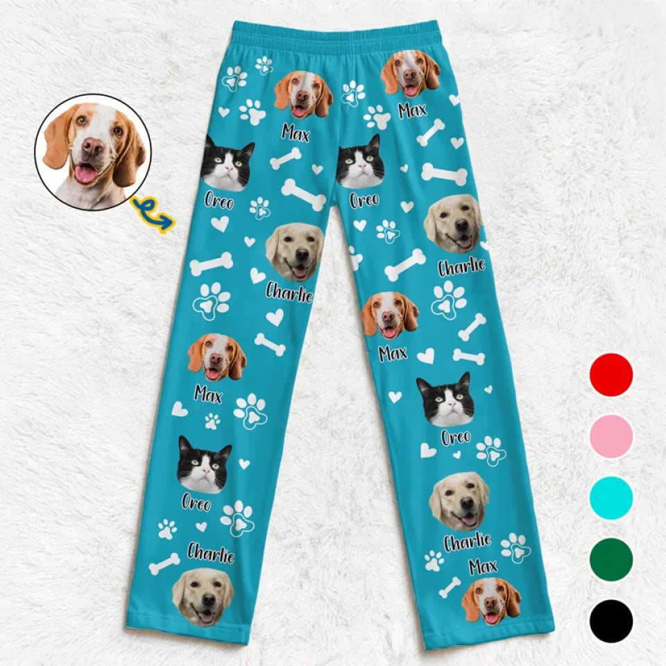 Custom Photo A House Is Not A Home Without Pets  - Personalized Pajama Pants - Gift For Pet Lovers - NA94