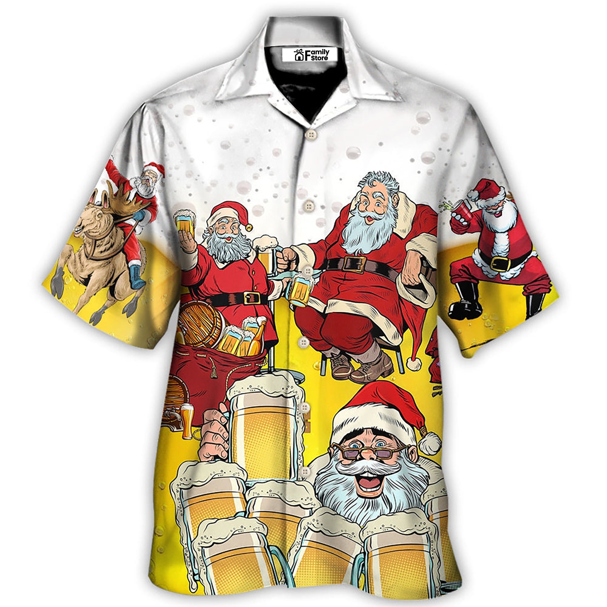 Christmas Santa I Want More Beer - Hawaiian Shirt