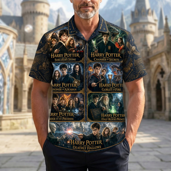 HH01 HaPo Magic Journeys - Personalized Hawaiian Shirt - Gifts For Fan Movies