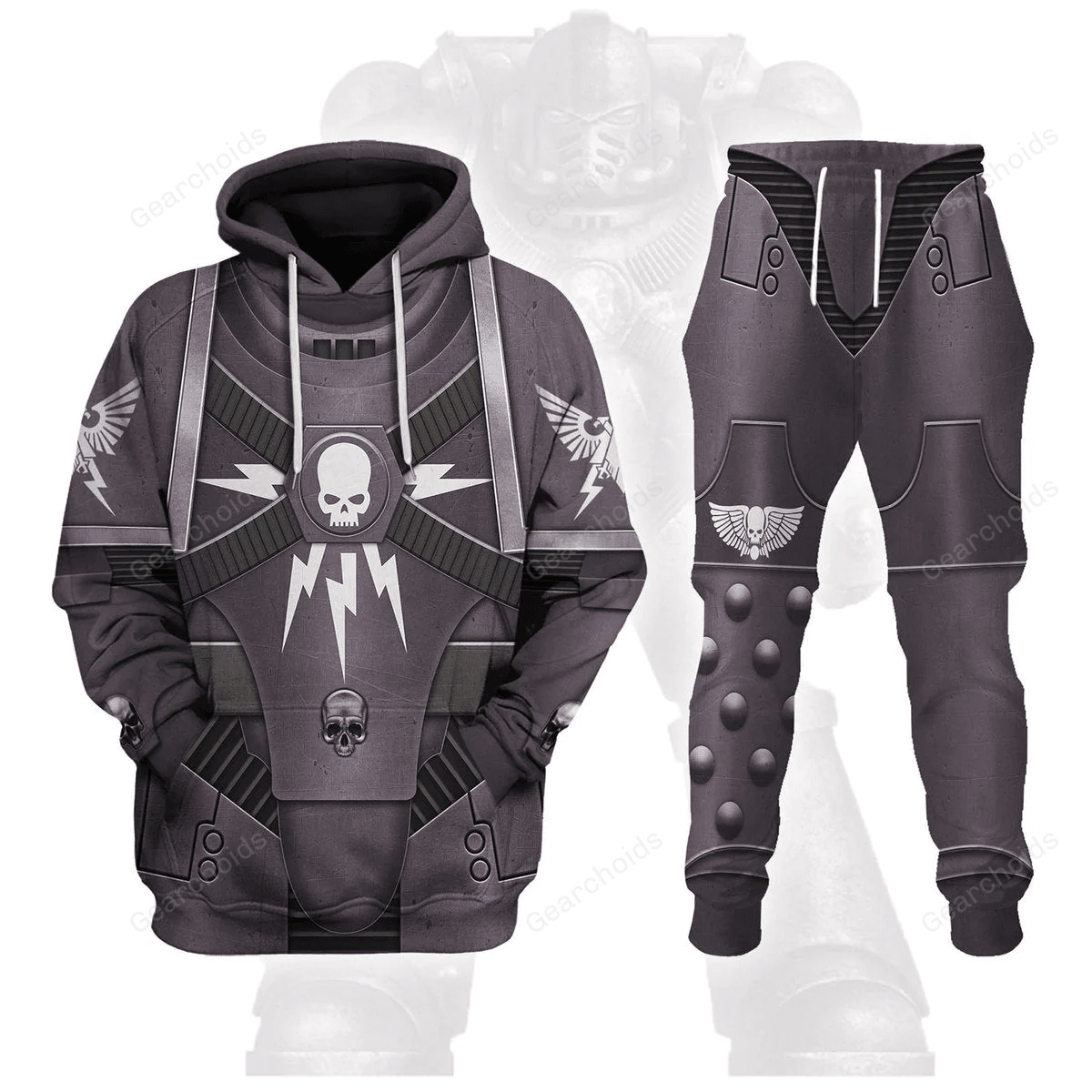 Pre-Heresy Black Templars In Mark IV Maximus Power Armor - Costume Cosplay Hoodie Sweatshirt Sweatpants WHHS190