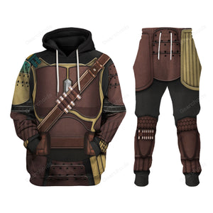 Star Wars Mandalorian Samurai Cosplay Hoodie Sweatshirt Sweatpants Tshirt Hawaiian shirt SWHS36