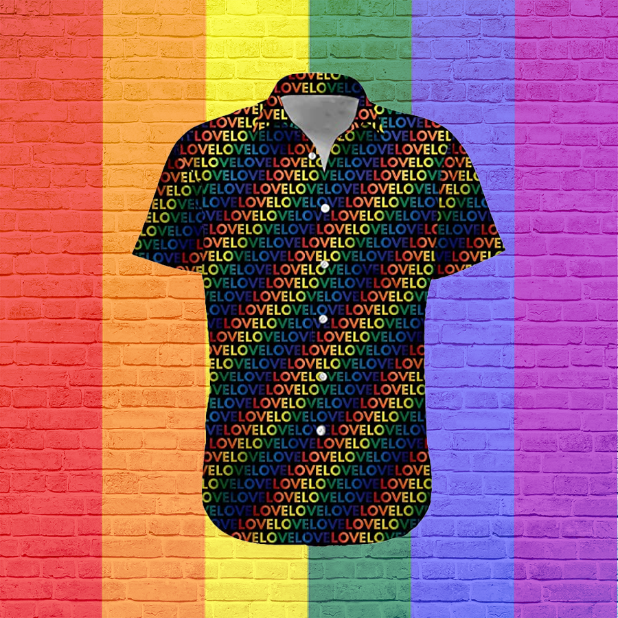 Products Lgbt Hawaiian Shirt, Haiwaiian Shirt, Rainbow Shirt, Beach Shirt