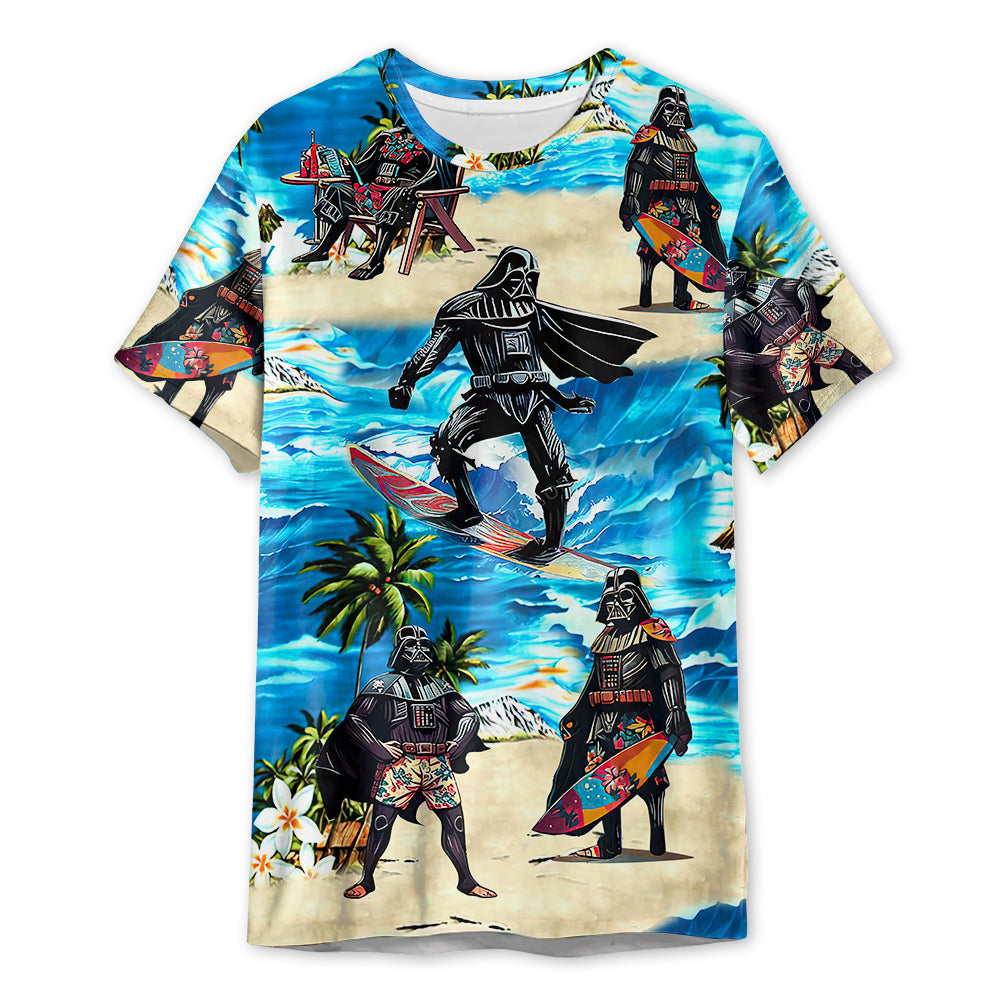 Star Wars Darth Vader Surfing - 3D T-shirt