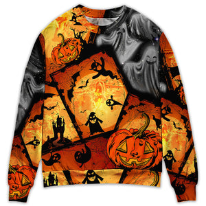 Halloween Ghost Pumpkin Scary - Sweater