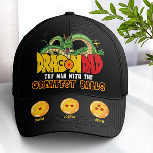 Dragon Ball The Man With The Greatest Ball - Personalized Classic Cap - Gift For Dad, Husband, Fathers Day NA94