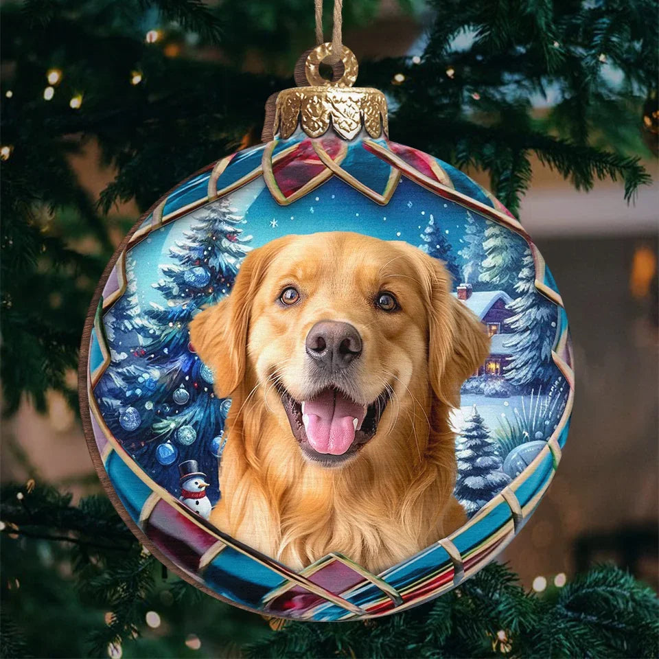 Custom Photo Pets Make Our Lives Whole - Personalized Acrylic Ornament - Gift For Pet Lovers, Pet Owners - NA94