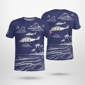 Veterans 824 Naval Air Squadron Agusta Westland 3D T-Shirt