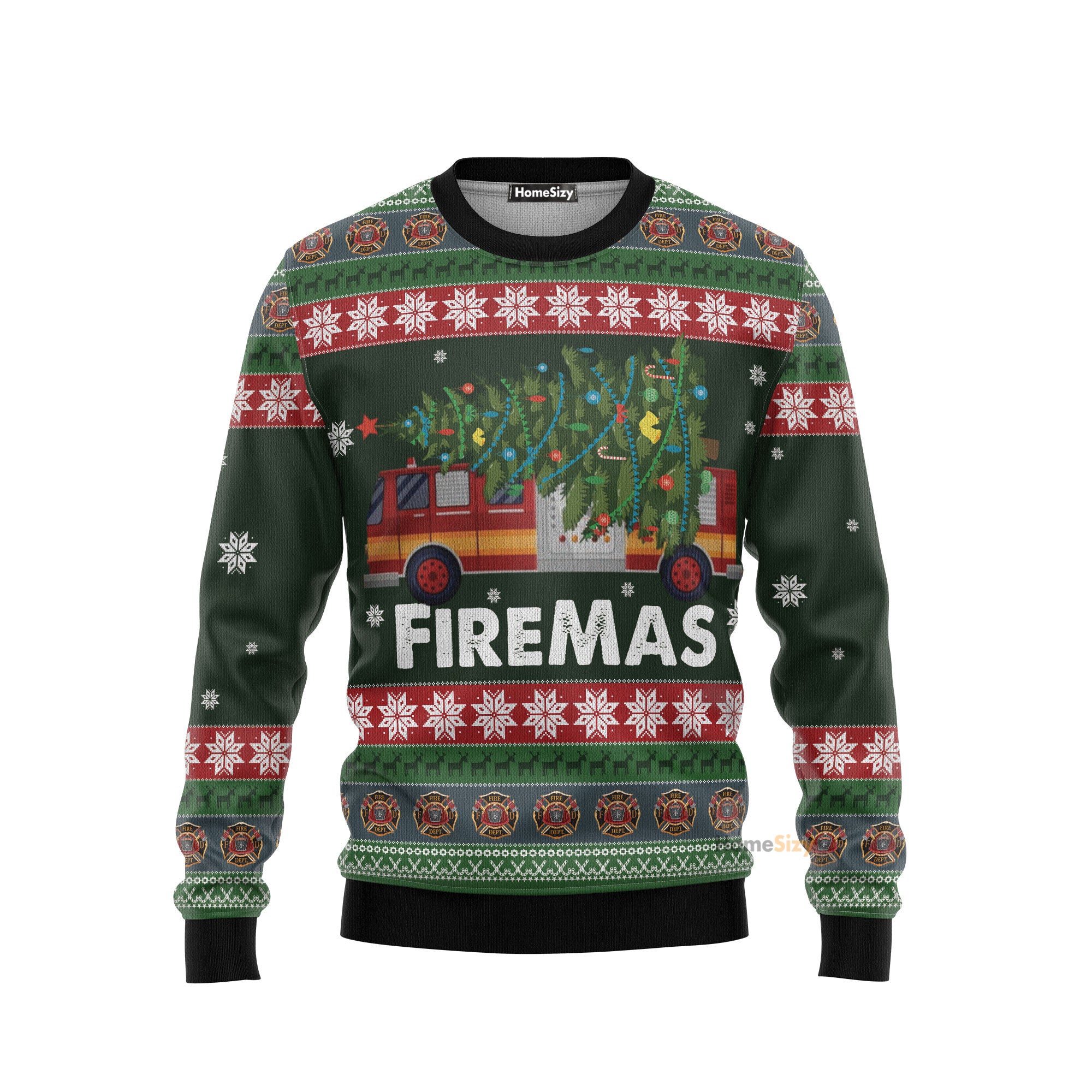 Firefighter Fireman Ugly Christmas Sweater For Men And Women