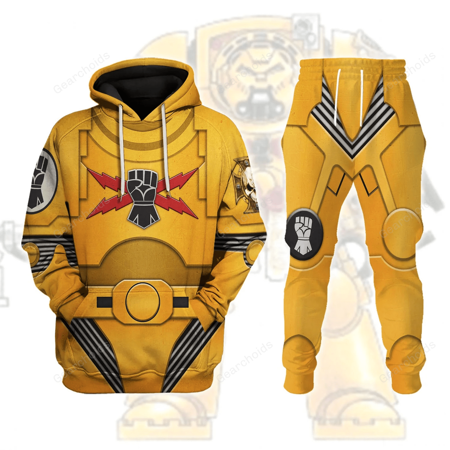 Terminator Armor Imperial Fists - Costume Cosplay Hoodie Sweatshirt Sweatpants WHHS140