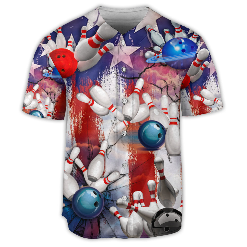 Bowling Independence Day Love - Baseball Jersey