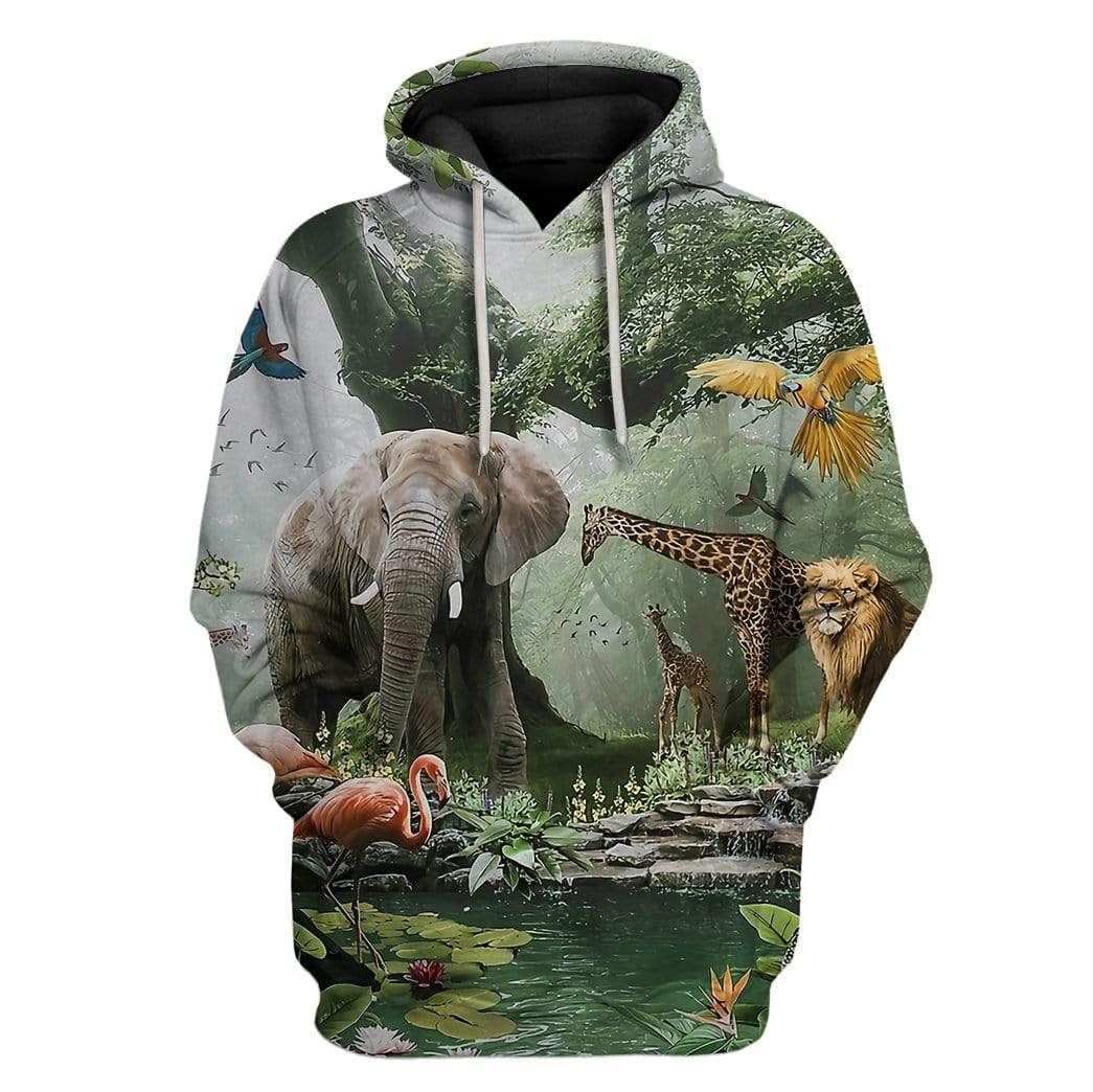 Tropical Animals Hoodie For Men & Women